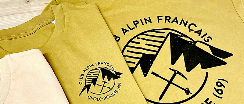 t-shirt floqué