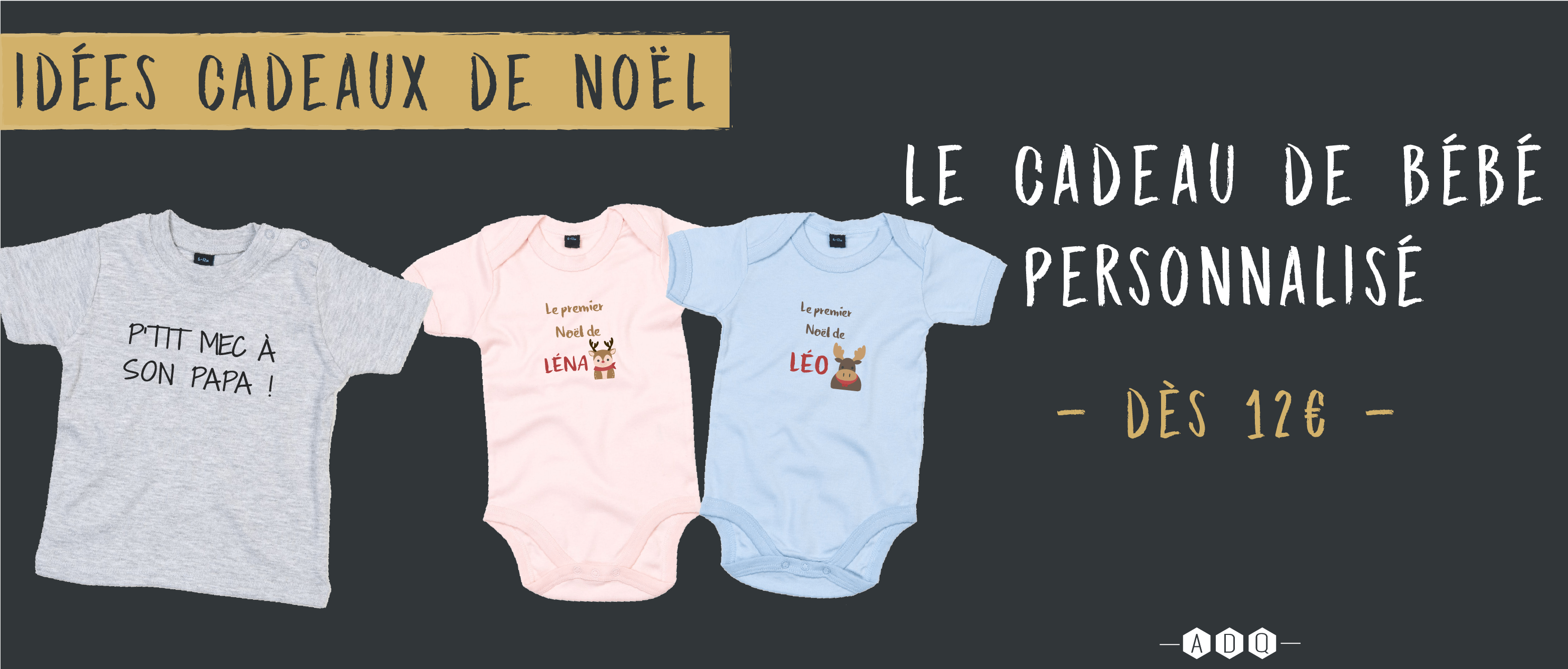 Cadeau Bebe Personnalise T Shirt Body Personnalisable Atelier Du Quai