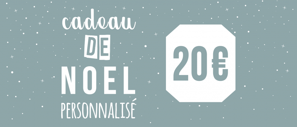 Cadeau de Noël personnalisé pour 20€ - Atelier du Quai