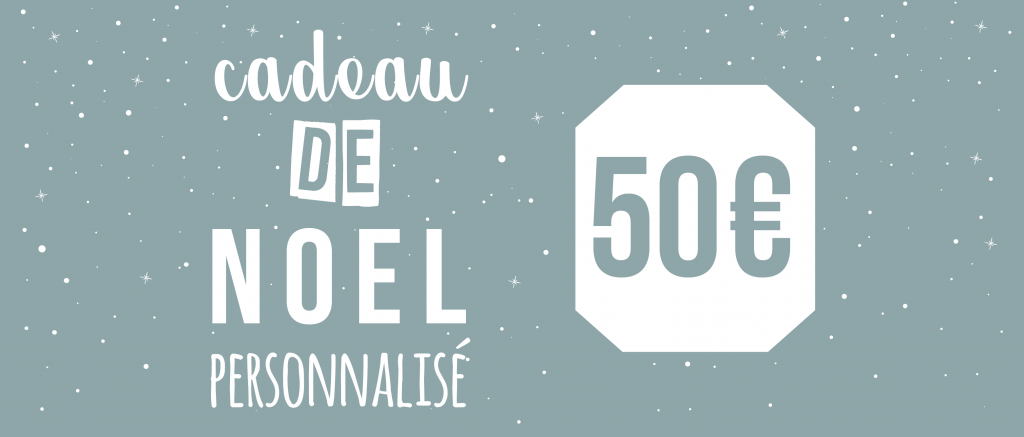 Cadeau de Noël personnalisé pour 50€ - Atelier du Quai