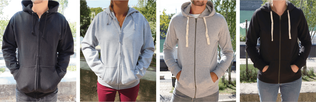 Sweat personnalisé Noël - Sweat à capuche zippé - Atelier du Quai