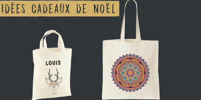 tote bag personnalisé noël