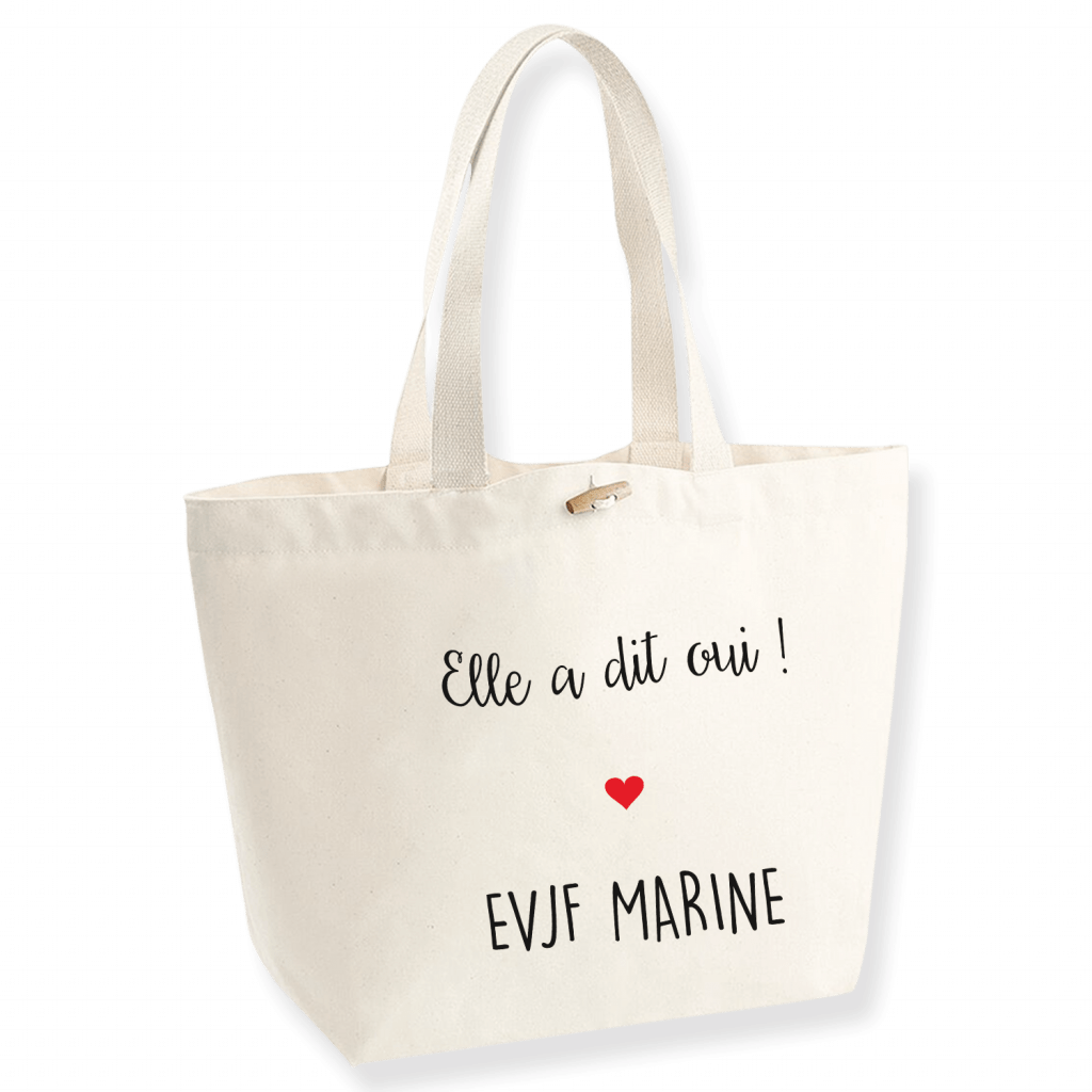 Sac personnalisé EVJF - Sac marina - Atelier du Quai