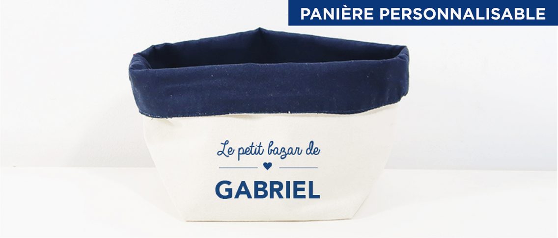 Panière de rangement personnalisable - Atelier du Quai