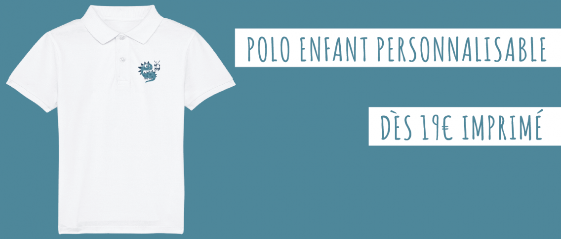 Polo personnalisé enfant - Atelier du Quai