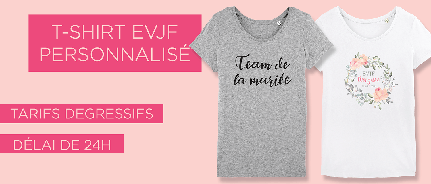 T-shirt EVJF personnalisé - Atelier du Quai