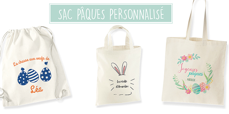 Sac Pâques personnalisé