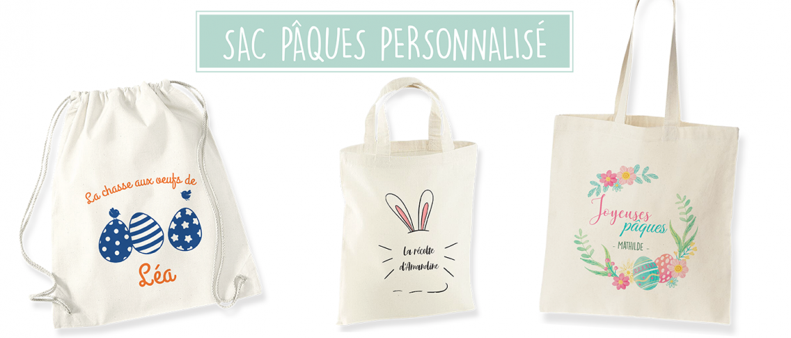 Sac Pâques personnalisé - Atelier du Quai