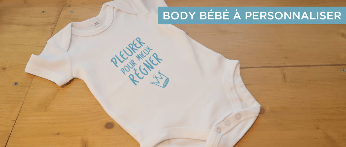 Body bébé à personnaliser - Atelier du Quai