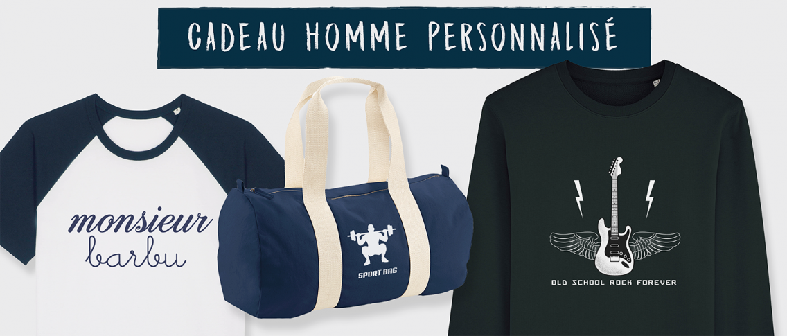 Cadeau Homme Personnalisé - T-shirts, Sweats, Sacs - Atelier du Quai