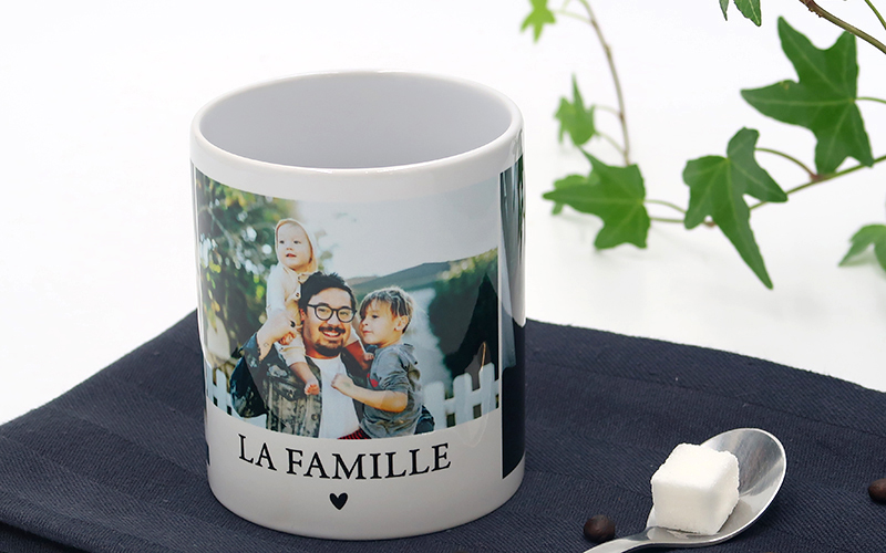 Mug blanc de famille personnalisé - Family Portrait