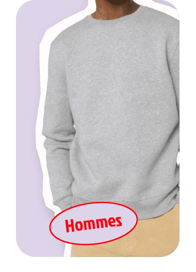 Textiles homme personnalisables