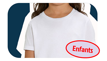 tshirt personnalisé enfant